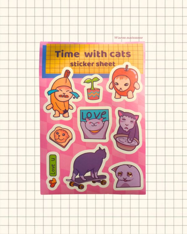 Silly Cat series Sticker Sheets