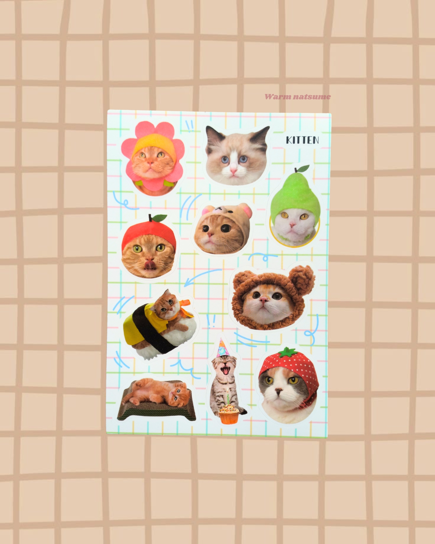 Silly Cat Series 02 Sticker sheets - Image 9